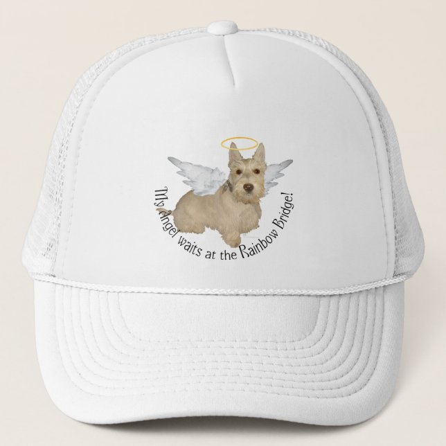 Wheaten Scottish Terrier Angels Trucker Hat (Front)