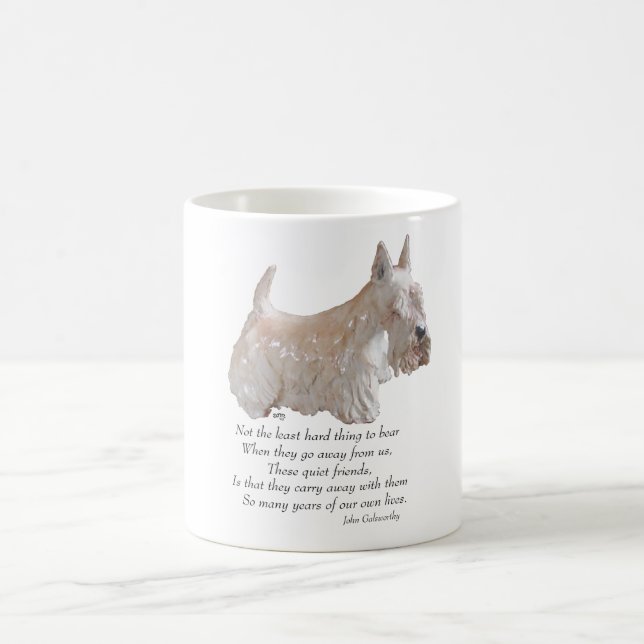 Wheaten Scottish Terrier Rainbow Bridge Coffee Mug (Center)