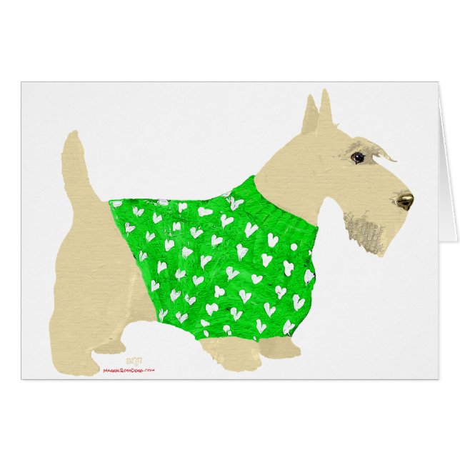 Wheaten Scottish Terrier Sweater (Front Horizontal)