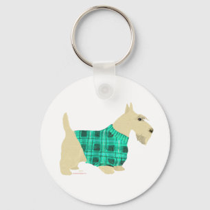 Wheaten Scottish Terrier Sweater Key Ring