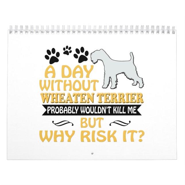 Wheaten Terrier Calendar 2019 2020 Gifts for Women (Cover)