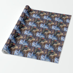 Wheaten Terrier Christmas Festive Season Wrapping Paper