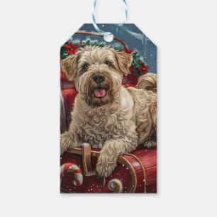 Wheaten Terrier Dog Christmas Festive  Gift Tags