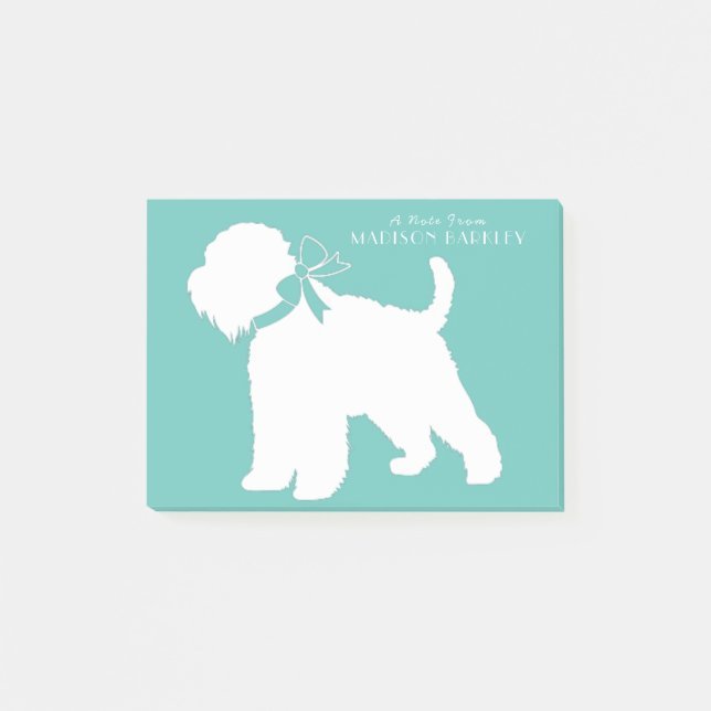 Wheaten Terrier Dog Puppy Post-it Notes (Front)