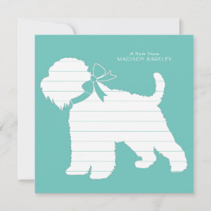 Wheaten Terrier Dog Puppy Thank You Card