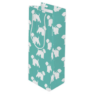 Wheaten Terrier Dog Puppy Wine Gift Bag