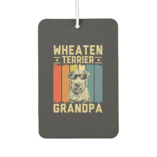 Wheaten Terrier Grandpa Car Air Freshener