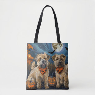Wheaten Terrier Halloween Spooky Tote Bag