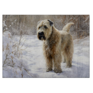 Wheaten Terrier Let It Snow Christmas  Cutting Board