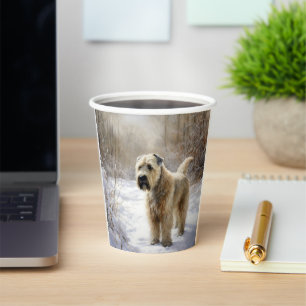 Wheaten Terrier Let It Snow Christmas Paper Cups
