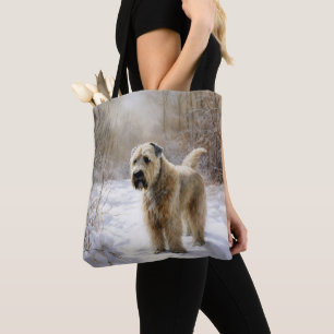 Wheaten Terrier Let It Snow Christmas Tote Bag