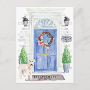 Wheaten Terrier Moving Announcement Postcard