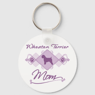 Wheaten Terrier Mum Key Ring