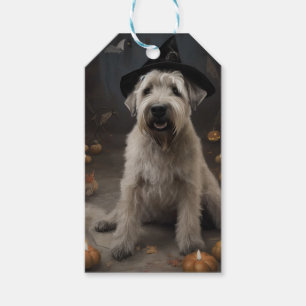 Wheaten Terrier Pumpkins Halloween Scary Gift Tags