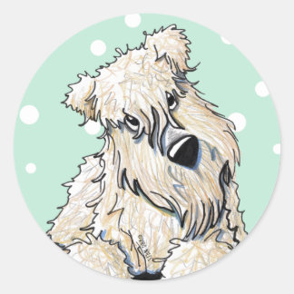 Wheaten Terrier Springtime Stickers