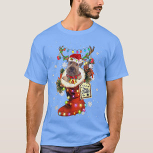 Wheaten Terrier Xmas Boot Christmas Sock Winter Sn T-Shirt