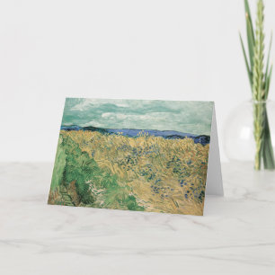 Wheatfield with Cornflowers   Vincent van Gogh Card
