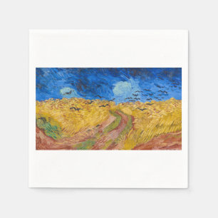 Wheatfield with Crows by Vincent van Gogh Napkin