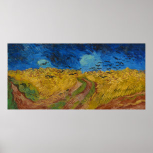 Wheatfield with Crows Poster