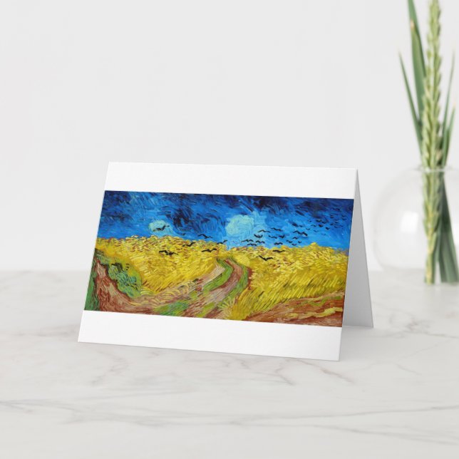 Wheatfield with Crows, Van Gogh Card (Front)