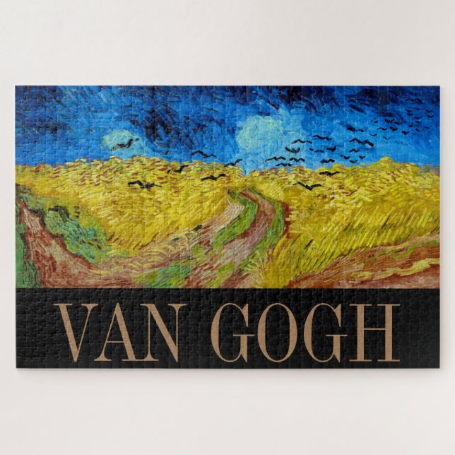 Wheatfield with Crows, Van Gogh Jigsaw Puzzle (Horizontal)