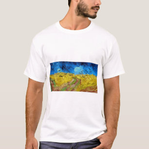 Wheatfield with Crows, Van Gogh T-Shirt