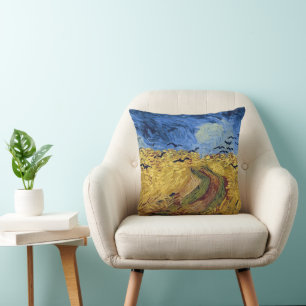 Wheatfield with Crows Vincent van Gogh Cushion