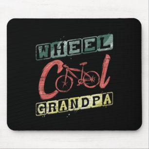 Wheel Cool Grandpa Gift For Cyclist Bike Tour Cycl Mouse Pad