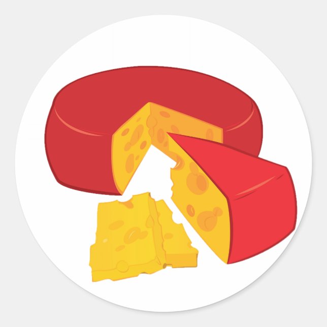 Wheel Of Cheese Stickers (Front)