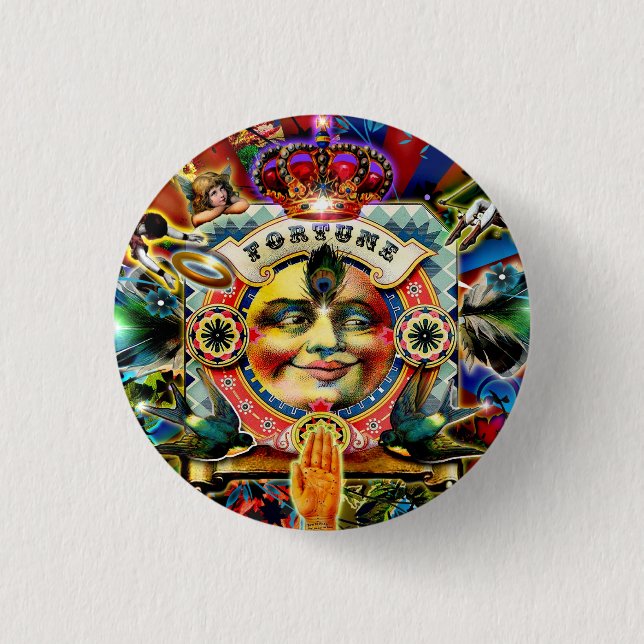 Wheel of Fortune  3 Cm Round Badge (Front)