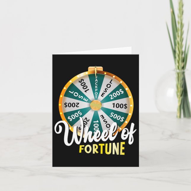 Wheel Of Fortune Father&# s Day Humour Tee Daddy  Card (Front)