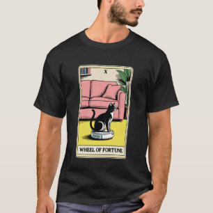 Wheel of Fortune Robot Vacuum Cleaner Funny Tarot T-Shirt