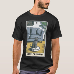 Wheel of Fortune Robot Vacuum Cleaner Funny Tarot  T-Shirt
