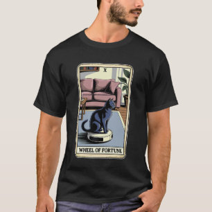 Wheel of Fortune Robot Vacuum Cleaner Funny Tarot T-Shirt