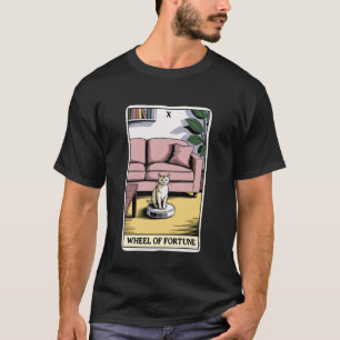 Wheel of Fortune Robot Vacuum Cleaner Funny Tarot  T-Shirt