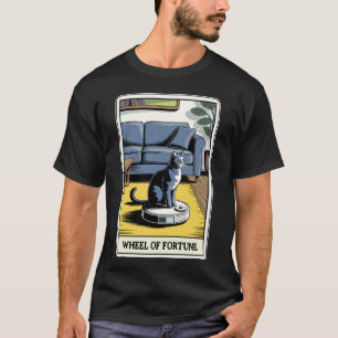 Wheel of Fortune Robot Vacuum Cleaner Funny Tarot T-Shirt