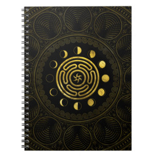 Wheel of Hecate and Moons Notebook