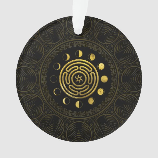 Wheel of Hecate and Moons Ornament (Front)