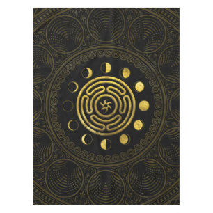 Wheel of Hecate and Moons Tablecloth