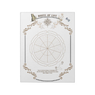 Wheel of Life Printable for Personal Growth Notepad