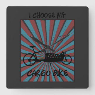 Wheel of load in the eye with radiation and square wall clock