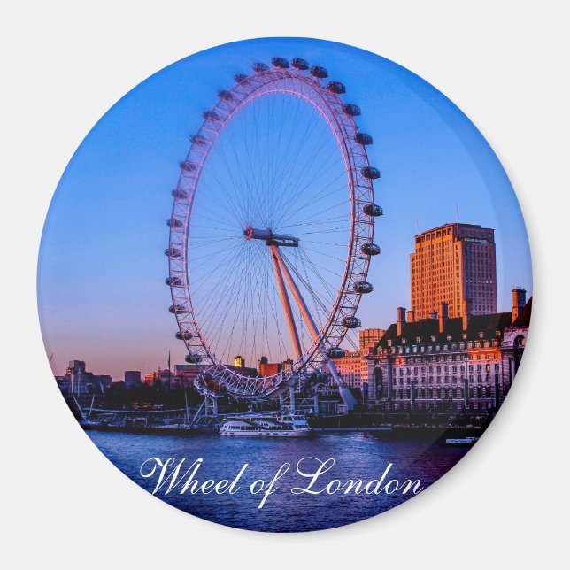 Wheel of London Refrigerator Magnet (Front)