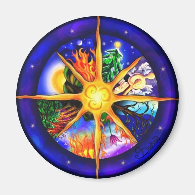 Wheel of the Year Magnet (Front)