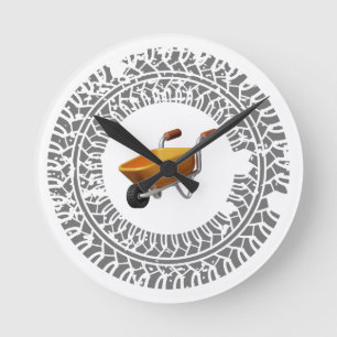 wheelbarrow drift, burnout round clock