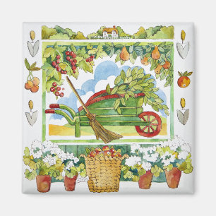 Wheelbarrow - garden surround 2012 magnet