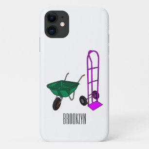 Wheelbarrow & hand trolley cartoon illustration Case-Mate iPhone case