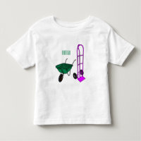 Wheelbarrow & hand trolley cartoon illustration