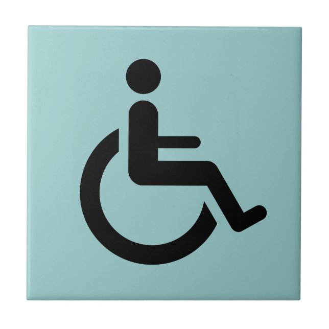 Wheelchair Access - Handicap Chair Symbol Tile (Front)