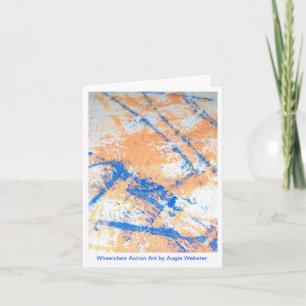 Wheelchair Action Art Notecards