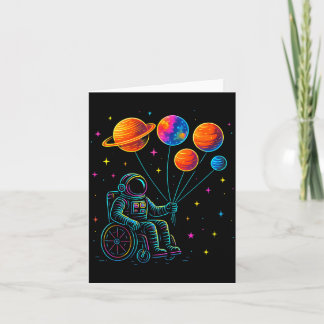 Wheelchair Astronaut Motivation Kids Space  Thank You Card